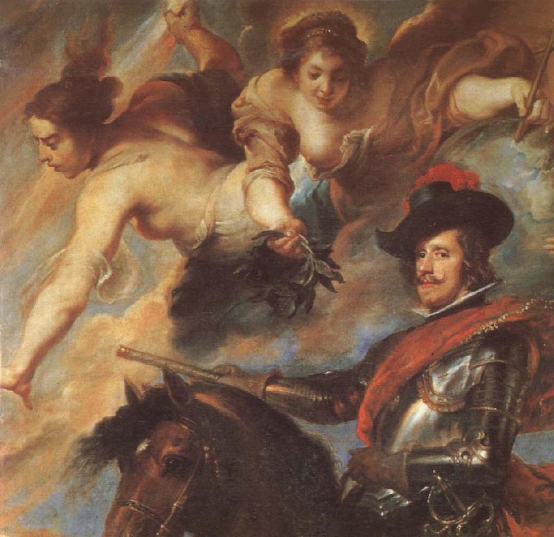 VELAZQUEZ, Diego Rodriguez de Silva y Detail of Portrait of Filipu rid horse France oil painting art